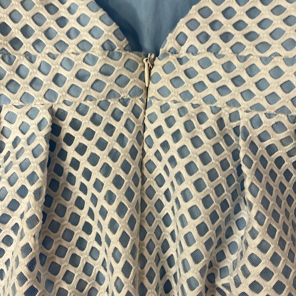 Topshop Textured Fit & Flare Mini Dress - Picture 5 of 8